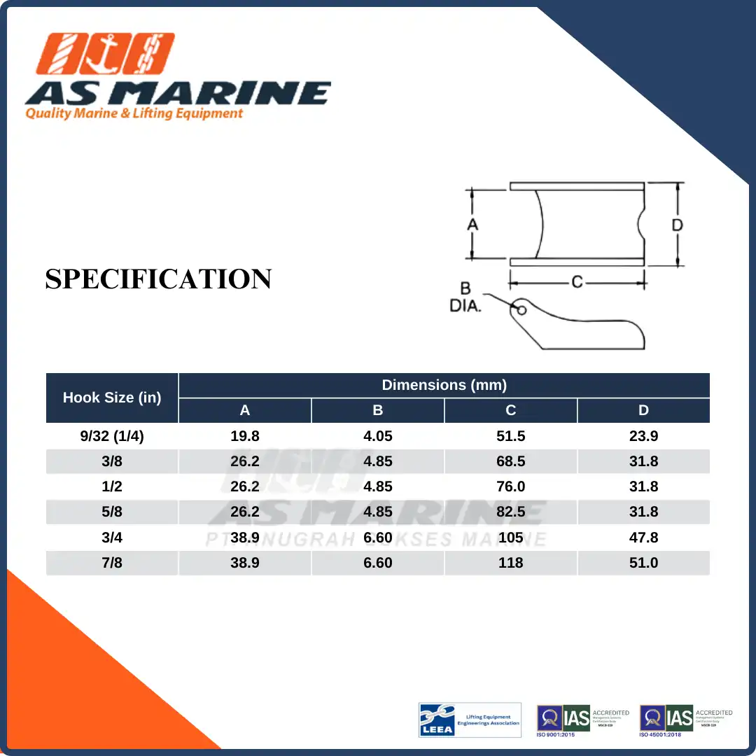 Specification Crosby USA S4088